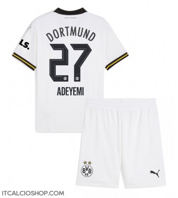 Borussia Dortmund Karim Adeyemi #27 Terza Maglia Bambino 2024-25 Manica Corta (+ Pantaloni corti)